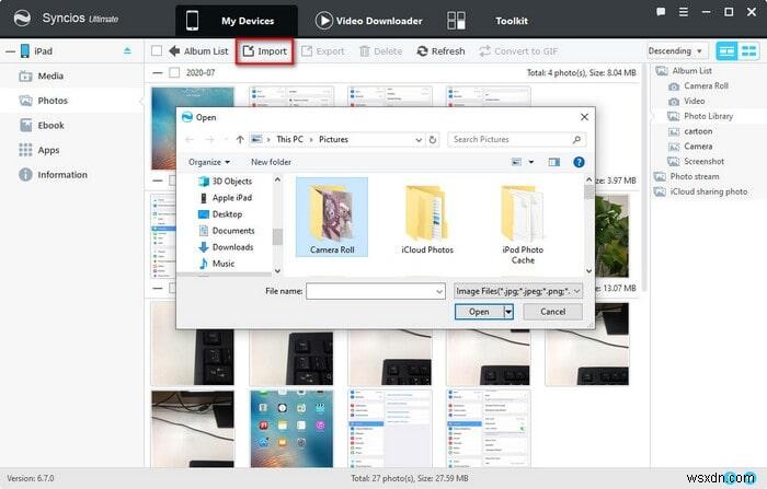 Dễ dàng di chuyển ảnh từ Camera Roll sang Album mà không cần xóa ảnh gốc 