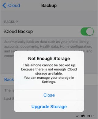 Giải quyết lỗi Không đủ dung lượng iCloud trên iPhone của bạn
