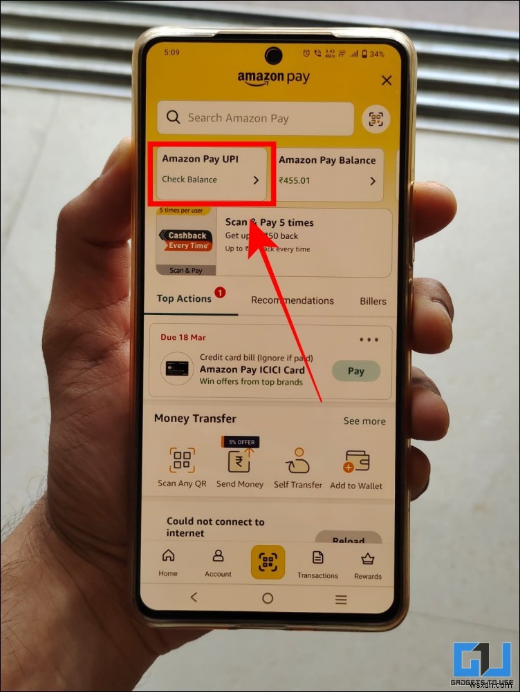 Kích hoạt thanh toán UPI bằng vân tay trên Paytm, PhonePe &Amazon Pay 