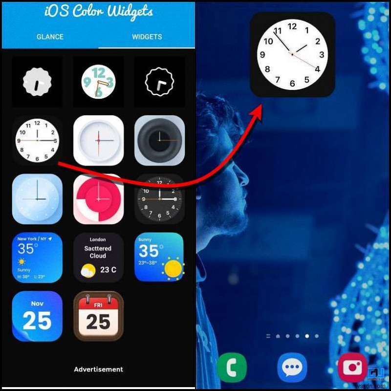 Thêm tiện ích đồng hồ kiểu iPhone‑17 vào bất kỳ điện thoại Android nào 