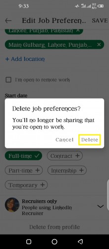 Vô hiệu hóa trạng thái  Mở làm việc  của LinkedIn một cách an toàn &kín đáo 