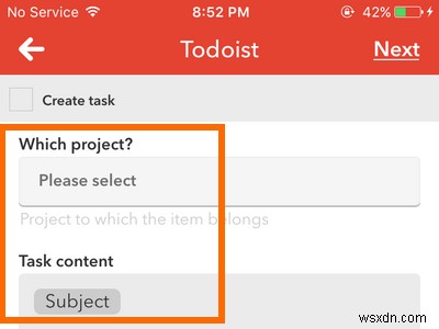 Tự động thêm nhiệm vụ vào danh sách việc cần làm của bạn qua email trên iPhone và Android 