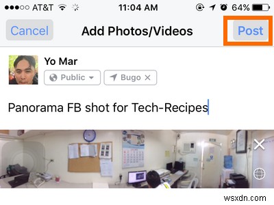 Hướng dẫn từng bước:Tải ảnh 360 độ lên Facebook từ iPhone của bạn 