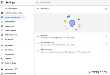 Tắt tính năng Theo dõi quảng cáo API chủ đề của Chrome:Hướng dẫn từng bước 
