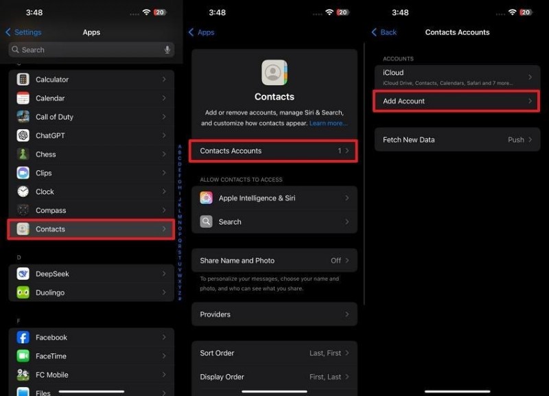 Chuyển danh bạ Android sang iPhone qua Bluetooth—Hướng dẫn từng bước 