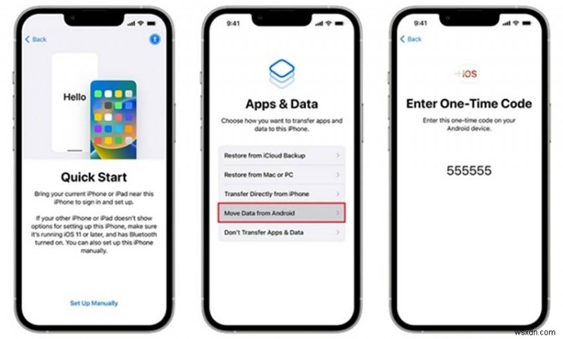 Chuyển danh bạ Android sang iPhone qua Bluetooth—Hướng dẫn từng bước 