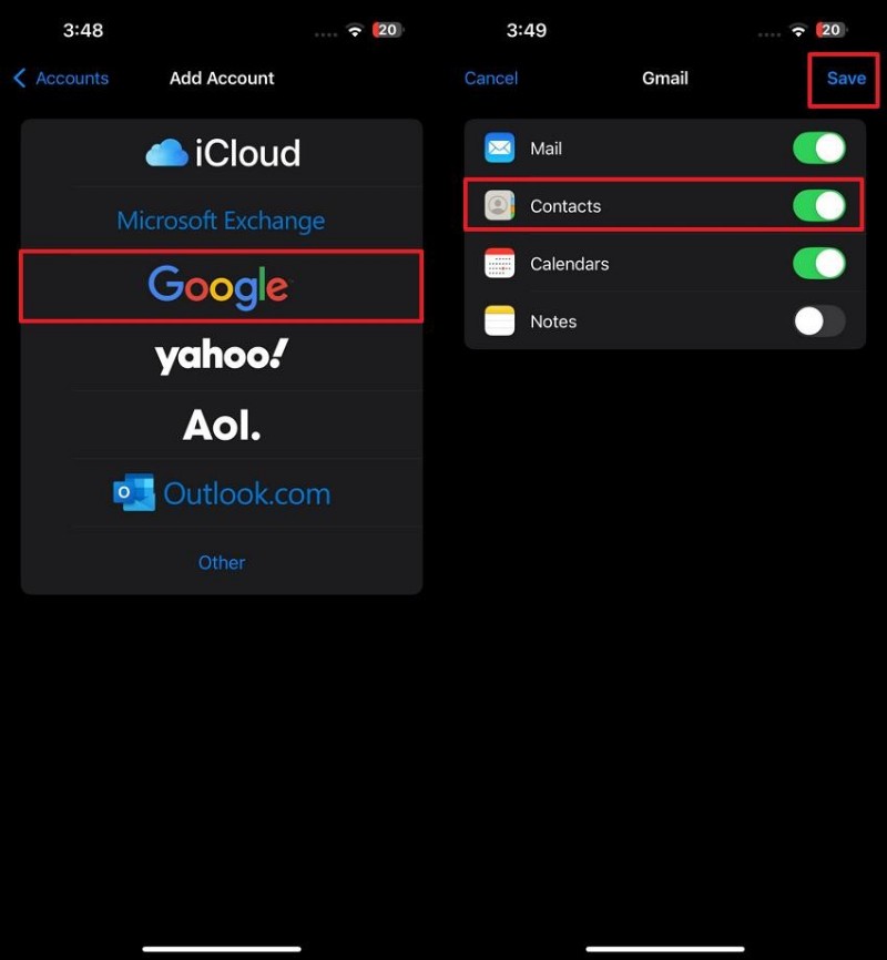 Di chuyển danh bạ liền mạch:Chuyển danh bạ Android sang iPhone sau khi thiết lập 