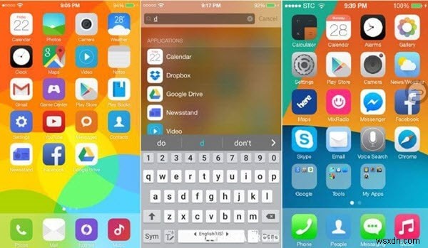 Dễ dàng biến Android của bạn thành iPhone:Nhận biểu tượng kiểu iPhone 