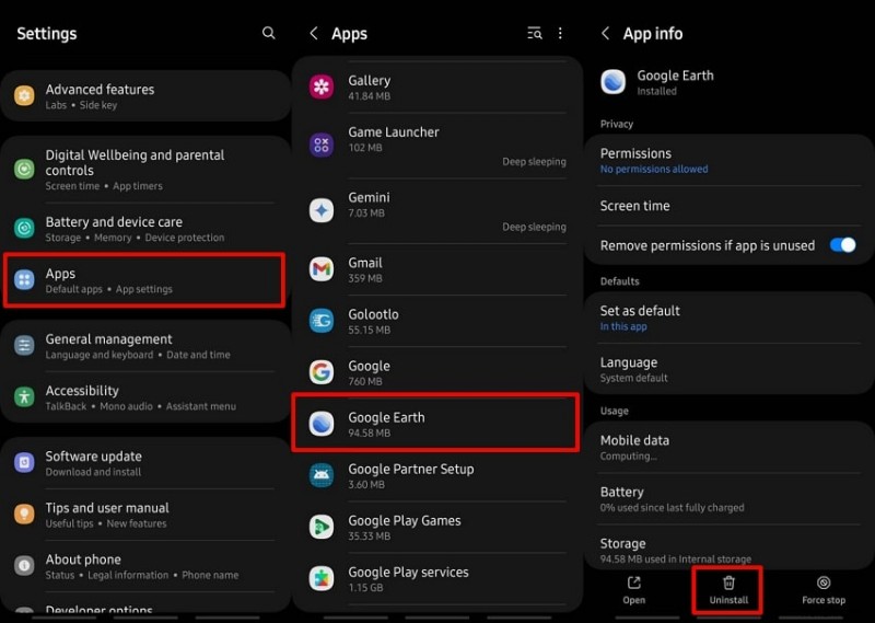 Xóa ứng dụng cài đặt sẵn không mong muốn trên Android:Tăng tốc độ và dung lượng trống 