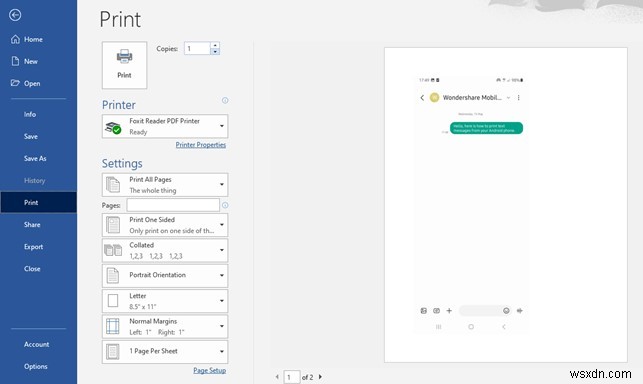 Hướng dẫn từng bước:Cách in SMS từ điện thoại Android của bạn 