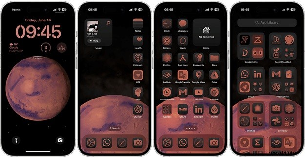 Những bố cục màn hình chính iPhone thẩm mỹ nhất giúp tăng năng suất 
