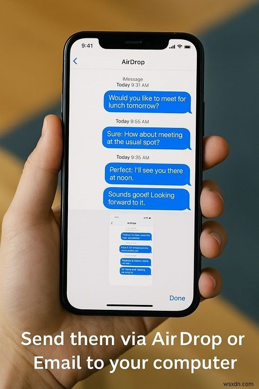 In tin nhắn văn bản cho tòa án:Hướng dẫn từng bước cho người dùng iPhone và Android 