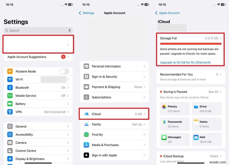 Giải quyết Đồng bộ hóa iCloud bị tạm dừng trên iPhone và iPad:Mẹo và cách khắc phục nhanh 