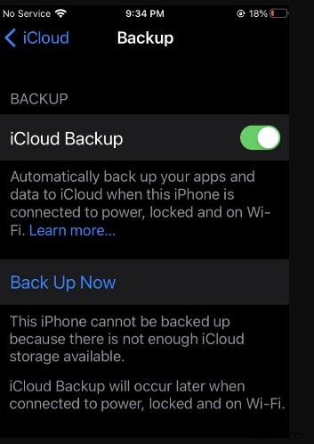 Bộ nhớ iCloud thông báo  Không đủ dung lượng  khi có nhiều – Cách chẩn đoán và giải quyết 