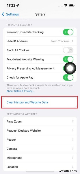 Bộ nhớ iPhone miễn phí:Cách xóa cookie an toàn 