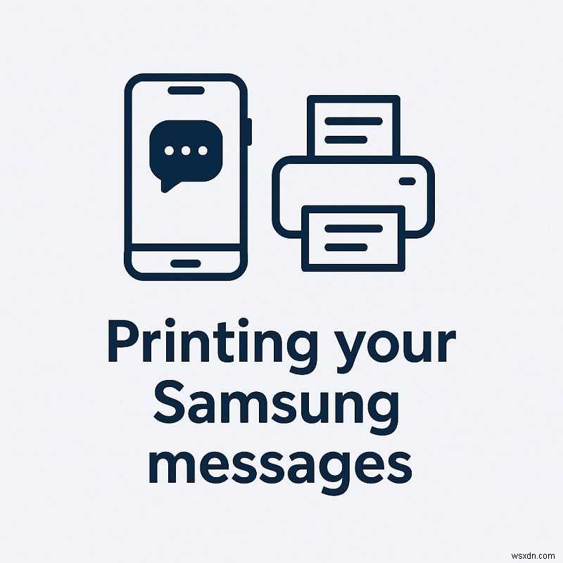 Hướng dẫn từng bước:In SMS từ điện thoại Samsung của bạn 