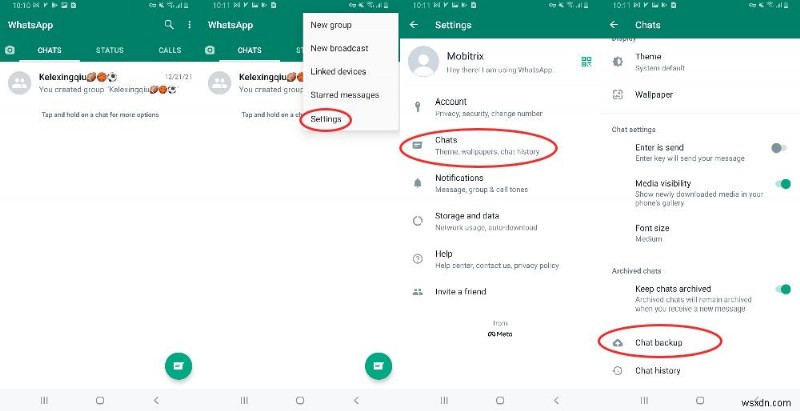 Giải quyết nhanh chóng lỗi  Không tìm thấy bản sao lưu  của WhatsApp 