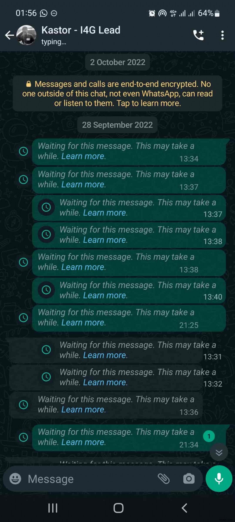 Giải quyết nhanh chóng lỗi  Tin nhắn đang chờ xử lý  của WhatsApp 