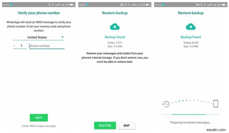 Truy xuất tin nhắn WhatsApp đã xóa trên Android và iPhone:Hướng dẫn từng bước