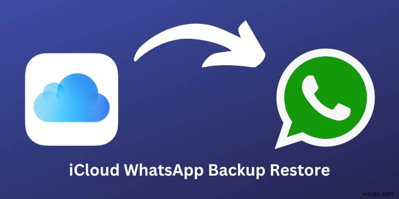 Khôi phục WhatsApp từ iCloud:Mẹo và bản sửa lỗi đáng tin cậy 100% 