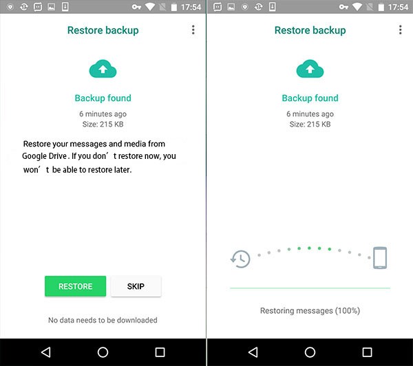 Cách chuyển dữ liệu WhatsApp giữa các điện thoại Android trong 6 bước đơn giản 