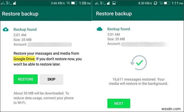 Cách chuyển dữ liệu WhatsApp giữa các điện thoại Android trong 6 bước đơn giản 