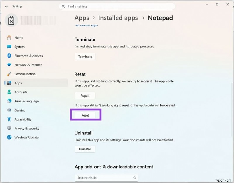 Khôi phục Notepad về cài đặt mặc định:Hướng dẫn từng bước 
