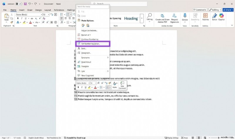 Cách đặt lại đánh số trong Microsoft Word:4 phương pháp đơn giản 