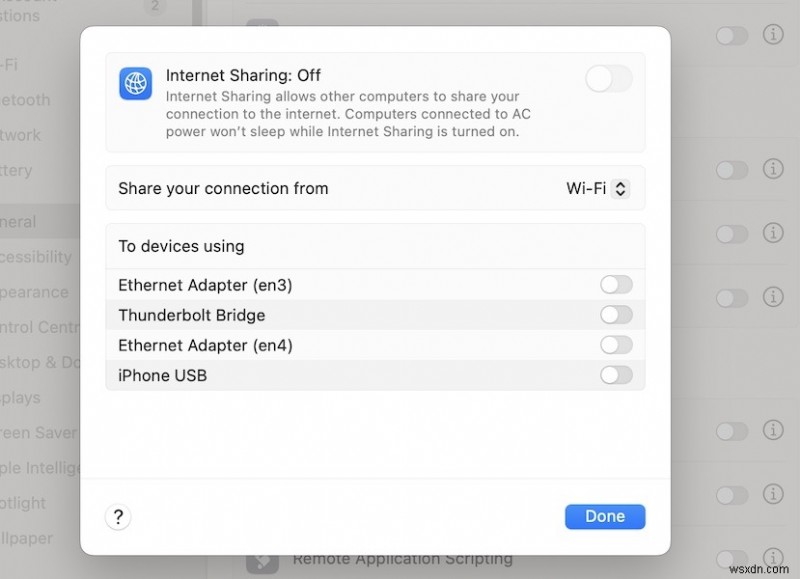 Chia sẻ kết nối Internet và mật khẩu Wi‑Fi của máy Mac của bạn:Hướng dẫn từng bước 