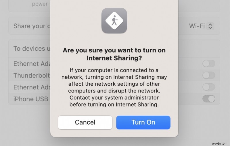 Chia sẻ kết nối Internet và mật khẩu Wi‑Fi của máy Mac của bạn:Hướng dẫn từng bước 
