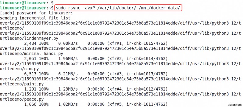 Giải phóng dung lượng ổ đĩa:Di chuyển khối lượng Docker sang phân vùng lớn hơn một cách an toàn 