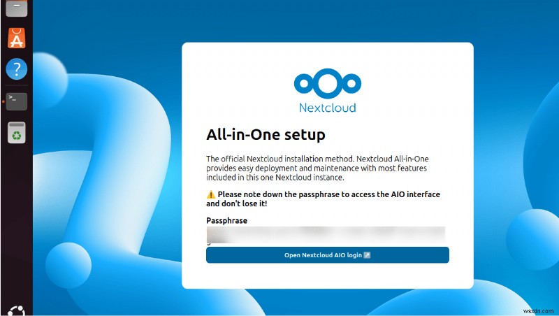 Cài đặt an toàn Nextcloud AIO trên Ubuntu:Hướng dẫn từng bước hoàn chỉnh 