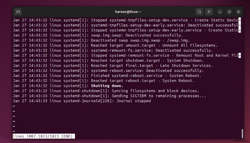 Sửa lỗi tạm dừng tắt máy  A Stop Job is Running  trên Linux 