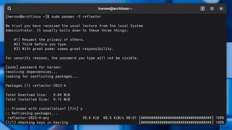 Làm chủ các bản cập nhật danh sách nhân bản Arch Linux:Hướng dẫn từng bước 