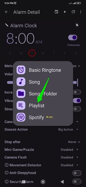 Đặt báo thức Android của bạn để phát danh sách phát – Hướng dẫn từng bước 