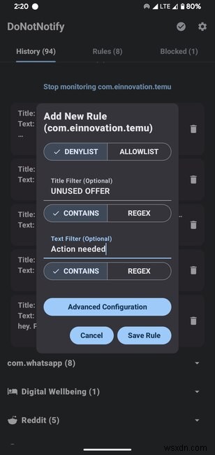 DoNotNotify:Chặn cảnh báo thư rác trên Android trong khi vẫn giữ các thông báo cần thiết 