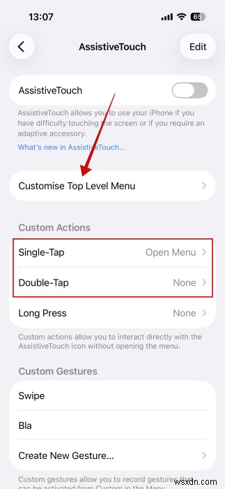 Bỏ qua thao tác vuốt:Bật các nút điều hướng trên màn hình trên iPhone của bạn 