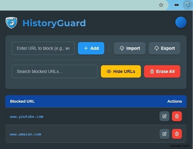 Bảo mật quá trình duyệt web của bạn:Tắt theo dõi lịch sử cho các trang web đã chọn 