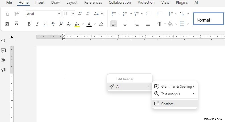 Tăng tốc quá trình tạo tài liệu với ONLYOFFICE Trình chỉnh sửa máy tính để bàn Tích hợp AI 