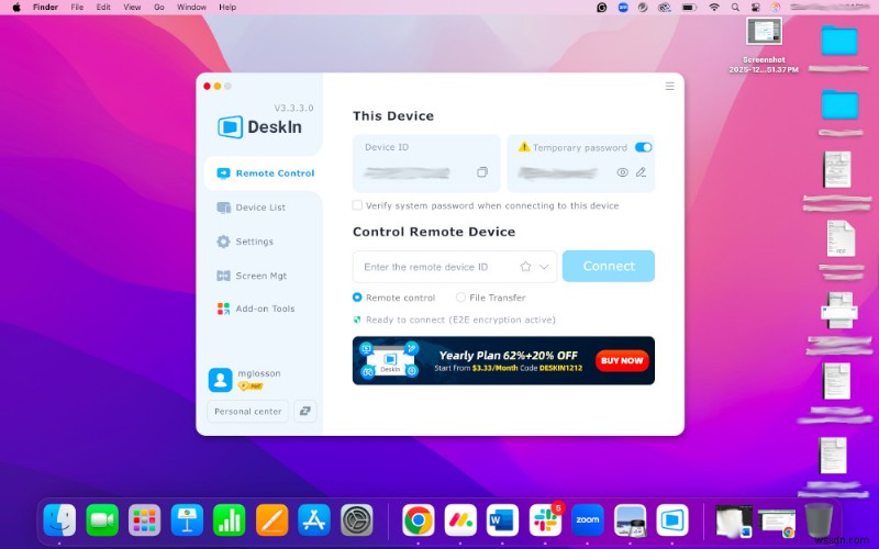 DeskIn Remote Desktop:Truy cập đa thiết bị liền mạch dành cho chuyên gia 