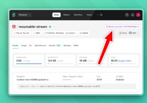 Gói sản phẩm Upstash:Redis cấp doanh nghiệp ở mức 200 USD/tháng 