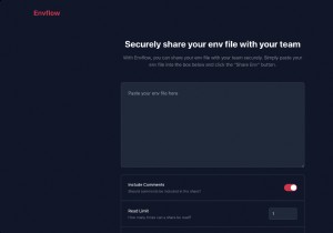 Xây dựng Envflow:Chia sẻ an toàn các biến môi trường với Laravel &Upstash Redis 