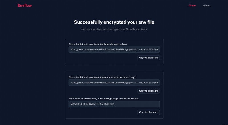 Xây dựng Envflow:Chia sẻ an toàn các biến môi trường với Laravel &Upstash Redis 