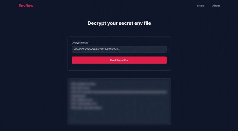 Xây dựng Envflow:Chia sẻ an toàn các biến môi trường với Laravel &Upstash Redis 