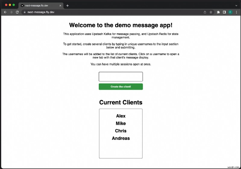 Xây dựng ứng dụng trò chuyện thời gian thực với Upstash Kafka, Redis và Next.js