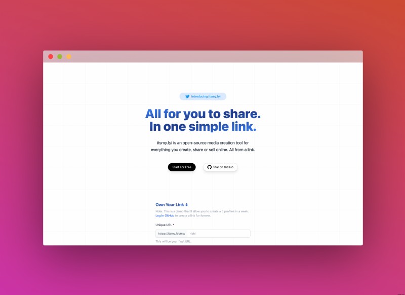 Xây dựng một giải pháp thay thế LinkTree mã nguồn mở, miễn phí với Astro, Upstash và GitHub 