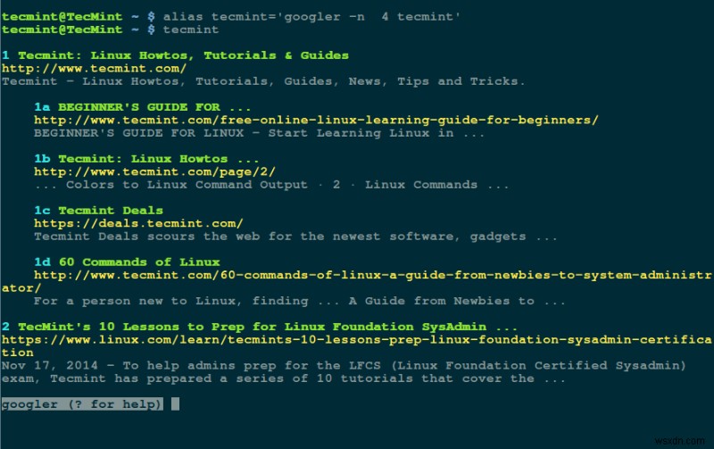 Nhân viên của Google:Tìm kiếm Google dòng lệnh từ thiết bị đầu cuối Linux của bạn 