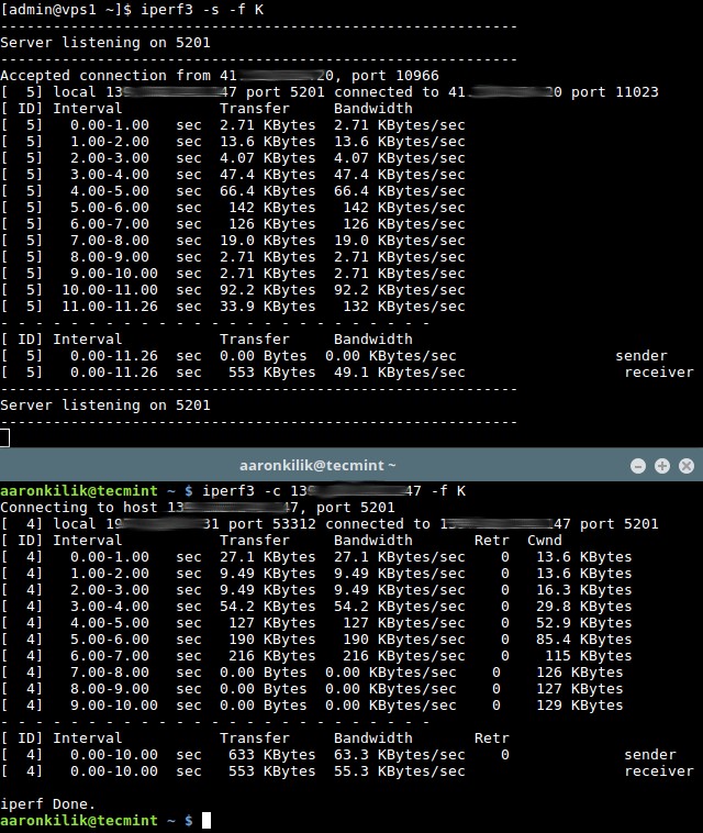 iPerf3 - Kiểm tra tốc độ và thông lượng mạng chính xác cho Linux 