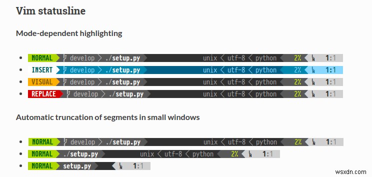 Powerline:Tăng cường Vim và Shell với các dòng trạng thái và lời nhắc tùy chỉnh 