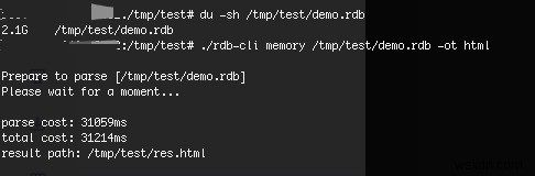 Công cụ toàn diện để phân tích tệp Redis RDB 